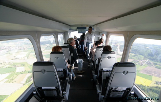 полет на дирижабле над озером Бодензее